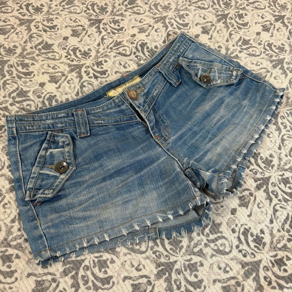 boho denim mini shorts - Picture 2 of 5